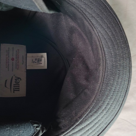 Tilley Uptown Fedora Hat Size 7 1/4 Gray Repellent Tuck Fleece Ear Flap TW107 - Picture 7 of 10